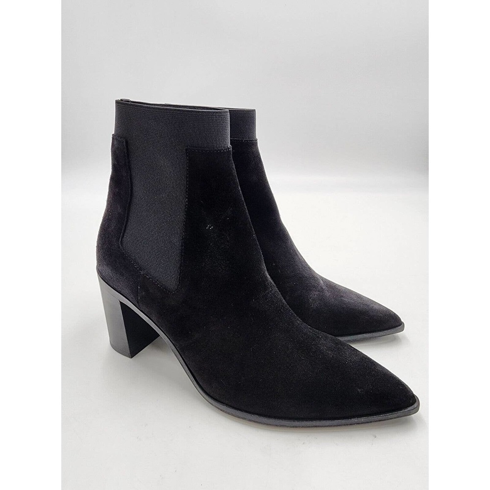 Rag & Bone Brynn Black Suede Pointed Toe Block He… - image 3